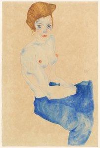 Seated Blue Nude
